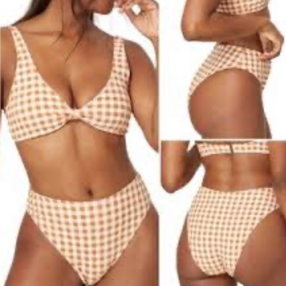 NWT Andie Gingham Bikini